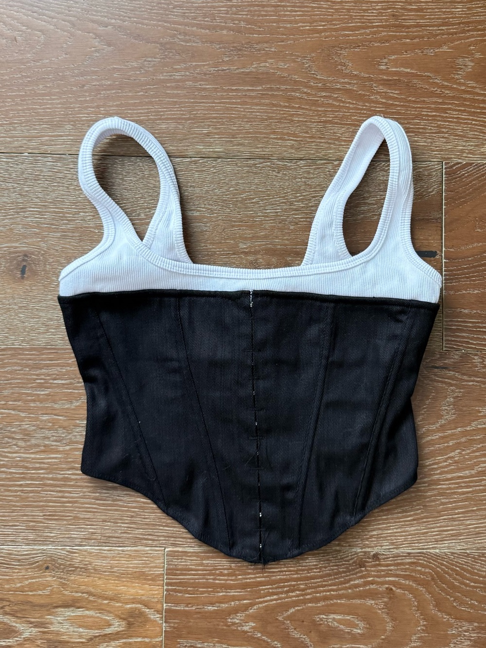 White Fox Corset Tank Top